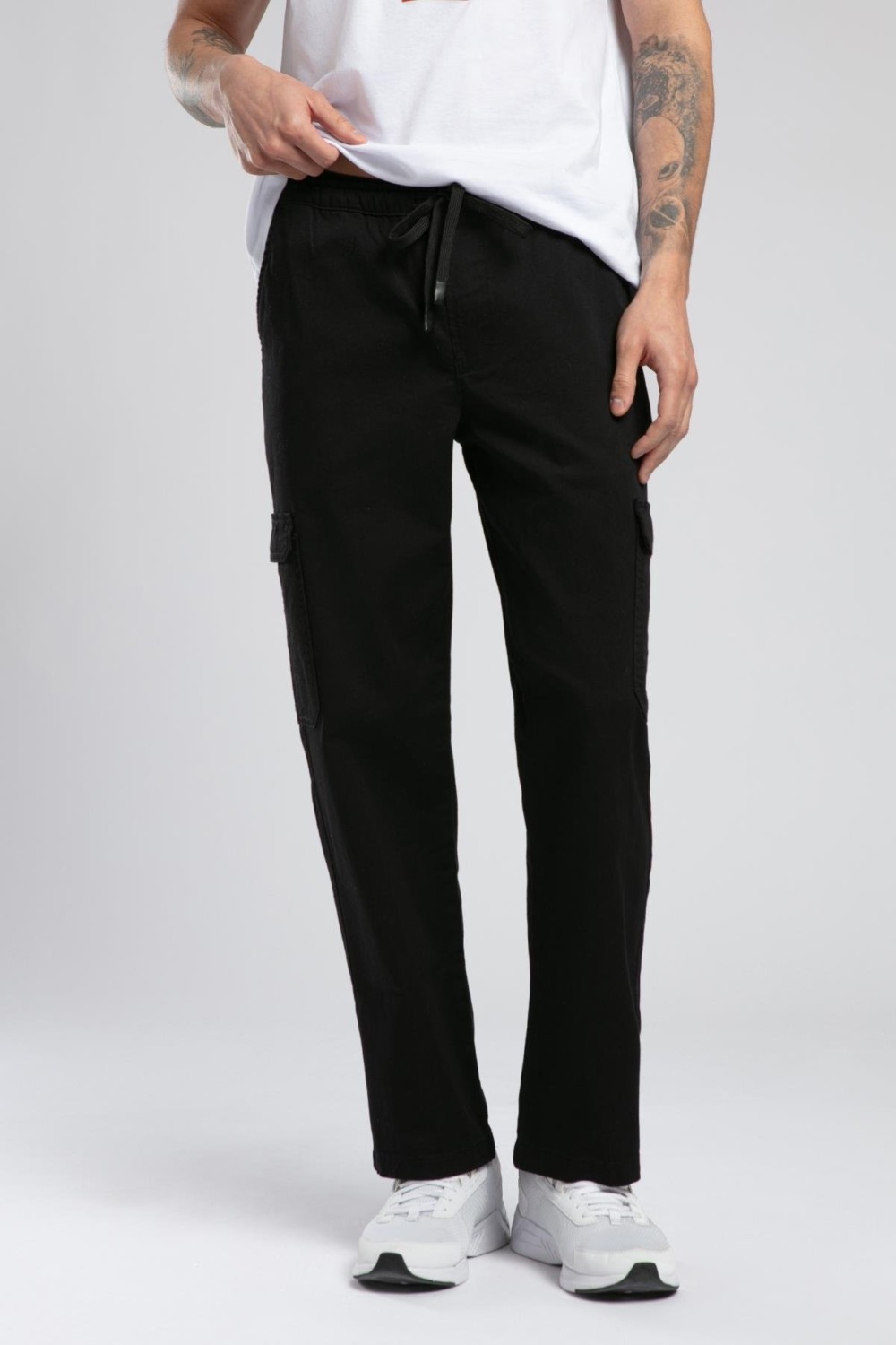 Lee Cooper Jogger Cargo Normal Bel Rahat Kesim Bilekte Lastikli Paça Siyah Erkek Pantolon görsel 2