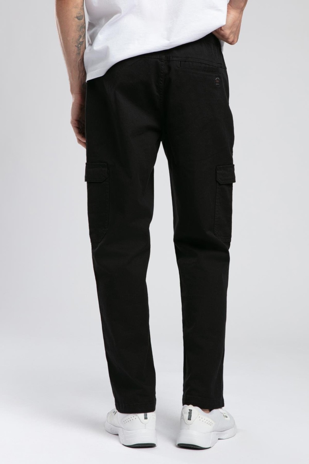 Lee Cooper Jogger Cargo Normal Bel Rahat Kesim Bilekte Lastikli Paça Siyah Erkek Pantolon görsel 3