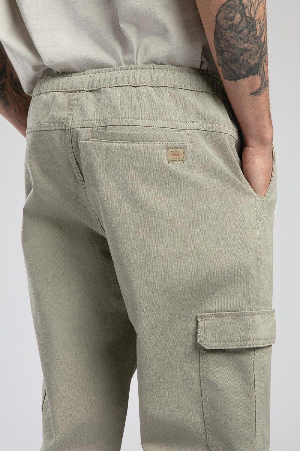 Lee Cooper Jogger Cargo Normal Bel Rahat Kesim Bilekte Lastikli Paça Siyah Erkek Pantolon görsel 8