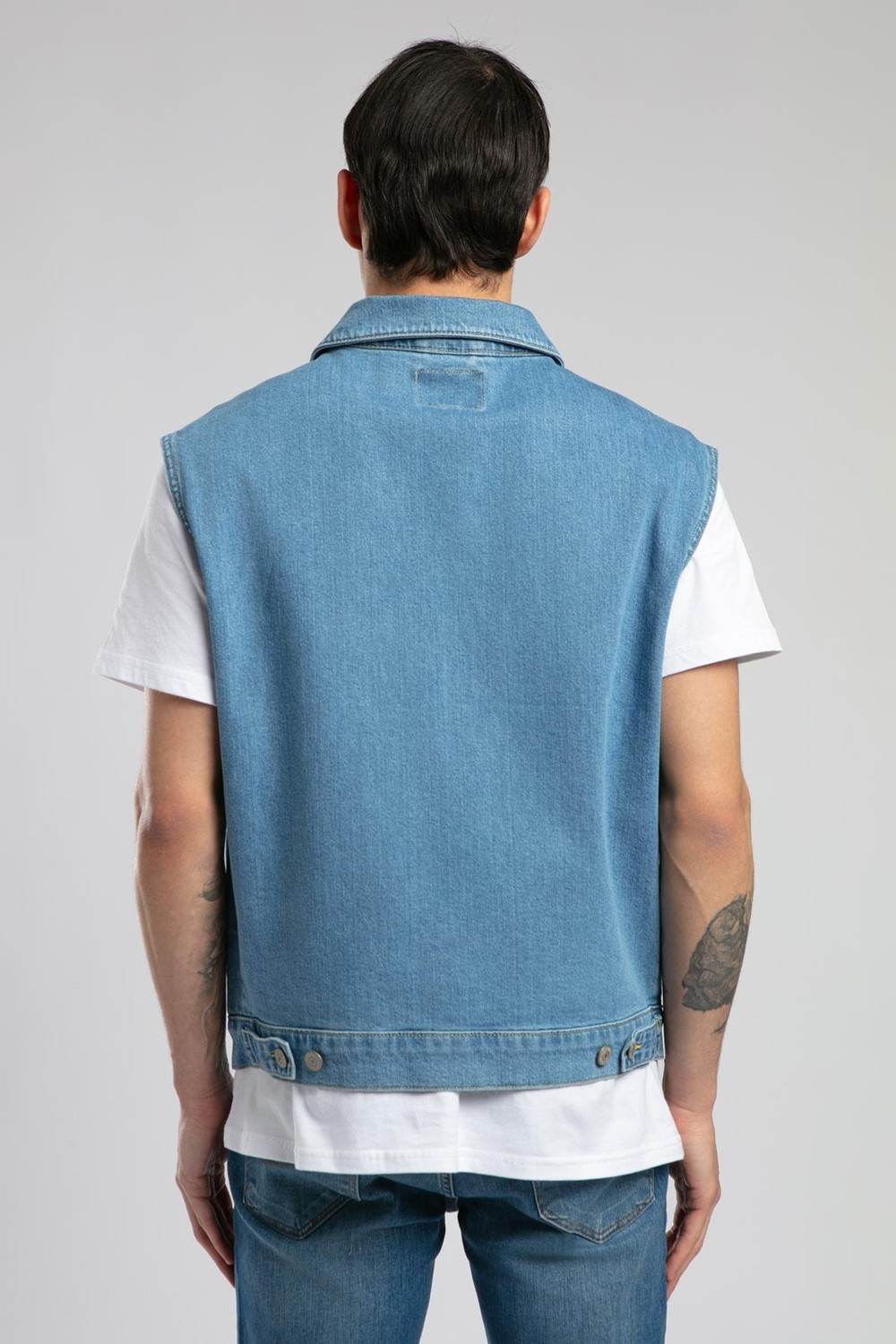 Lee Cooper Over Vest Erkek Jean Yelek görsel 4