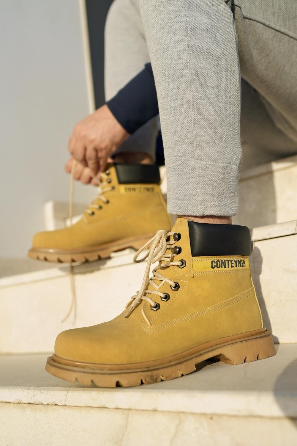 Muggo Catex Kaymaz Taban Suya Soğuğa Dayanıklı Unisex Kışlık Bot