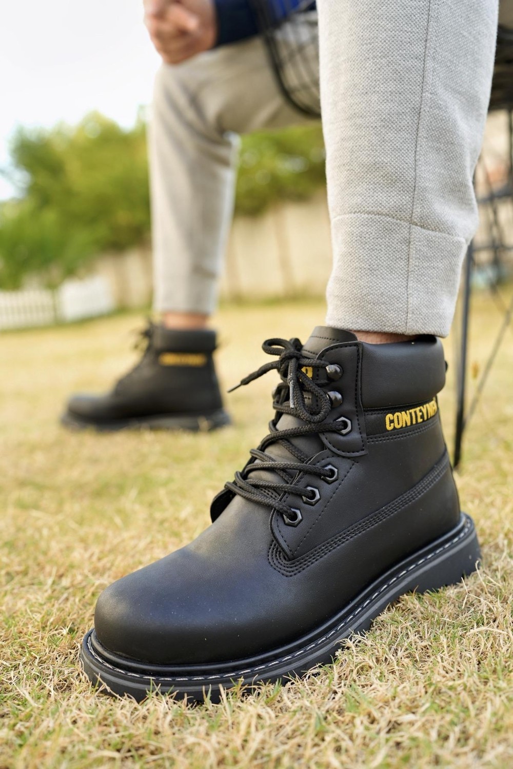 Muggo Catex Kaymaz Taban Suya Soğuğa Dayanıklı Unisex Kışlık Bot