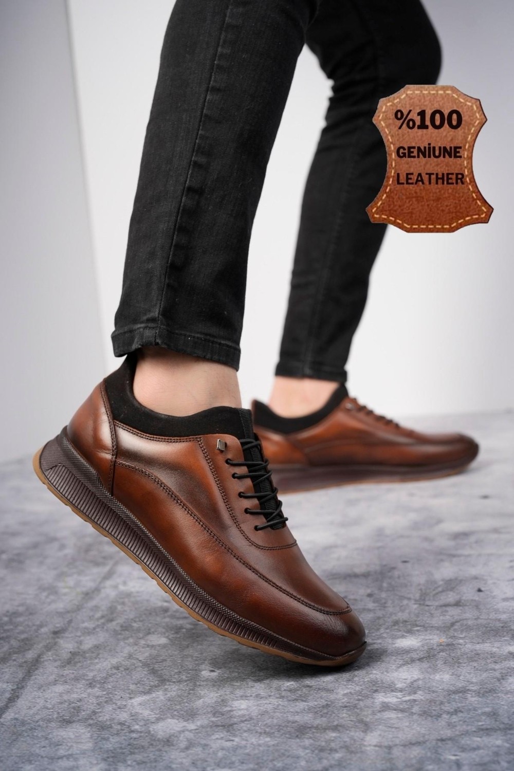 Muggo Fire Garantili Erkek Günlük Klasik Deri Casual Rahat Ayakkabı