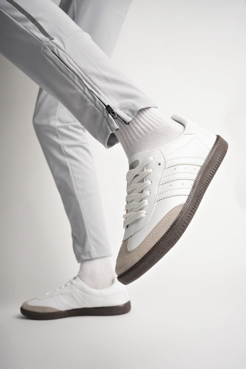 Muggo Jabbar Unisex Ortopedik Günlük Garantili Bağcıklı Yürüyüş Koşu Sneaker Spor Ayakkabı görsel 7