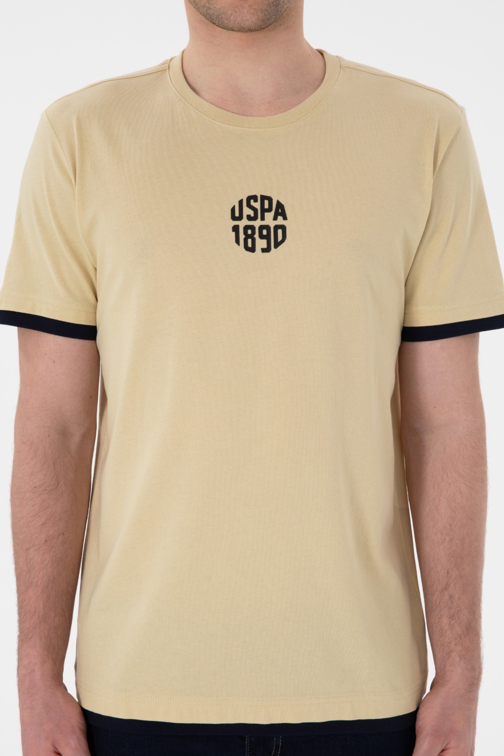 U.S. Polo Assn. Erkek Regular Fit Bisiklet Yaka Lacivert Tişört 50306900-VR033 görsel 6