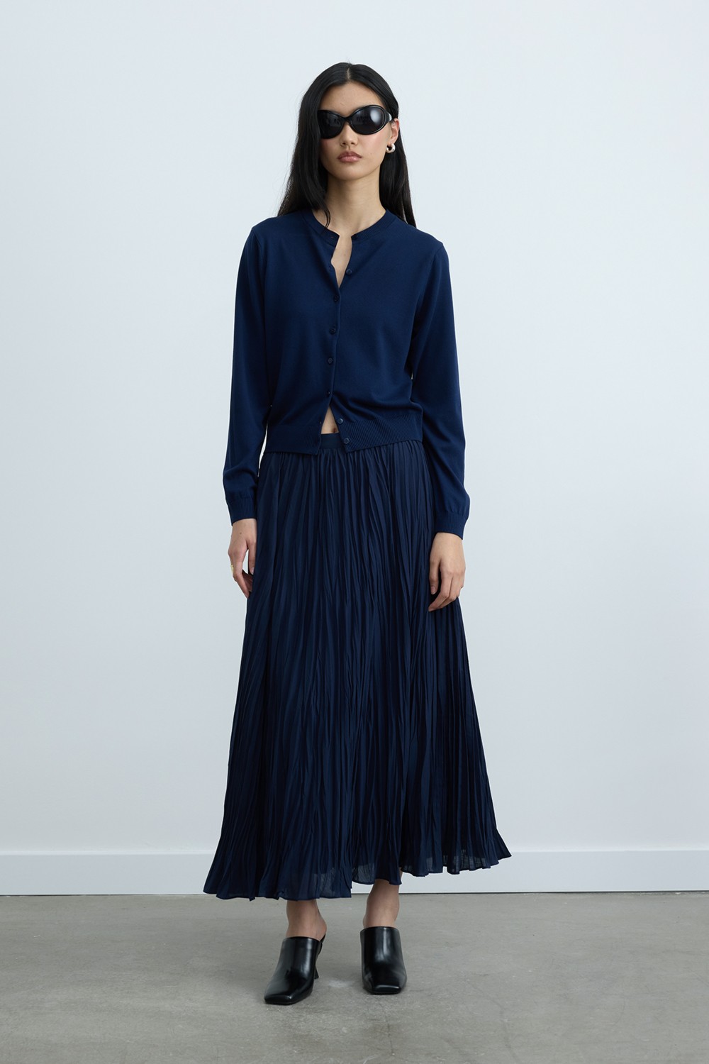 Suud Collection Ekru Lea Triko Hırka görsel 6