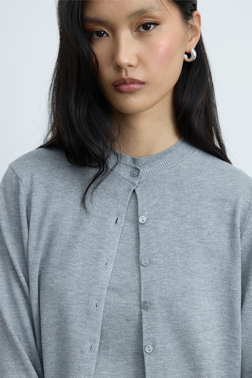 Suud Collection Ekru Lea Triko Hırka