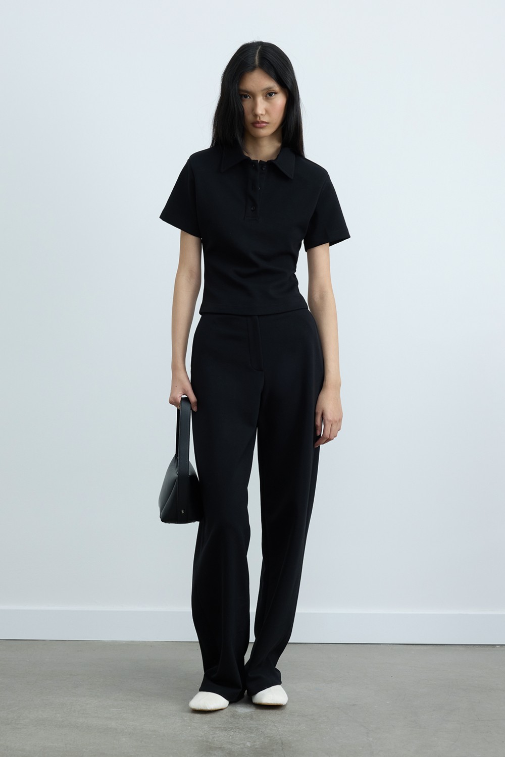 Suud Collection Kırmızı Jane Polo Yaka Tişört görsel 3