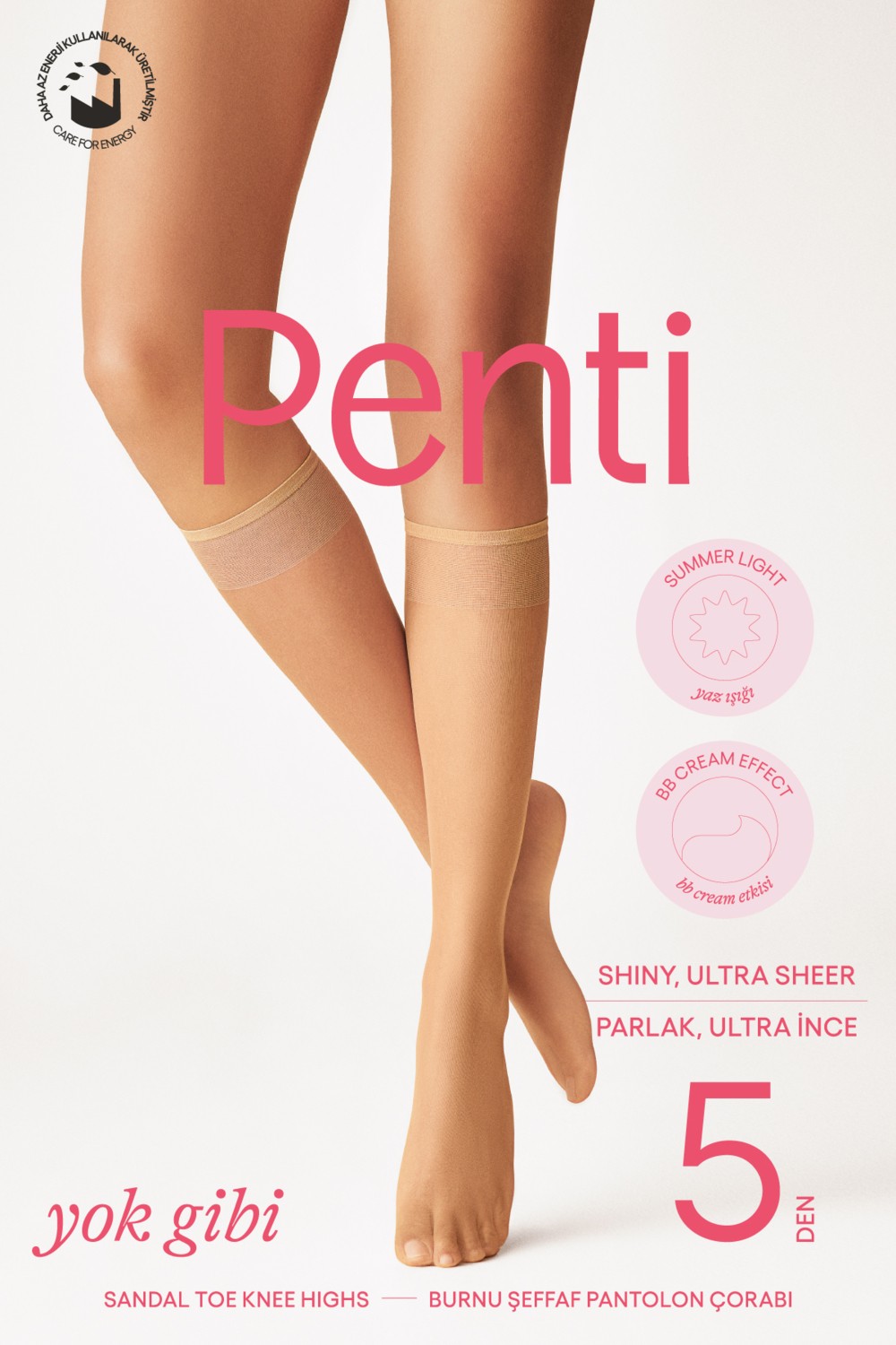 Penti Yok Gibi 5 Den Ten Rengi Pantolon Çorabı görsel 2