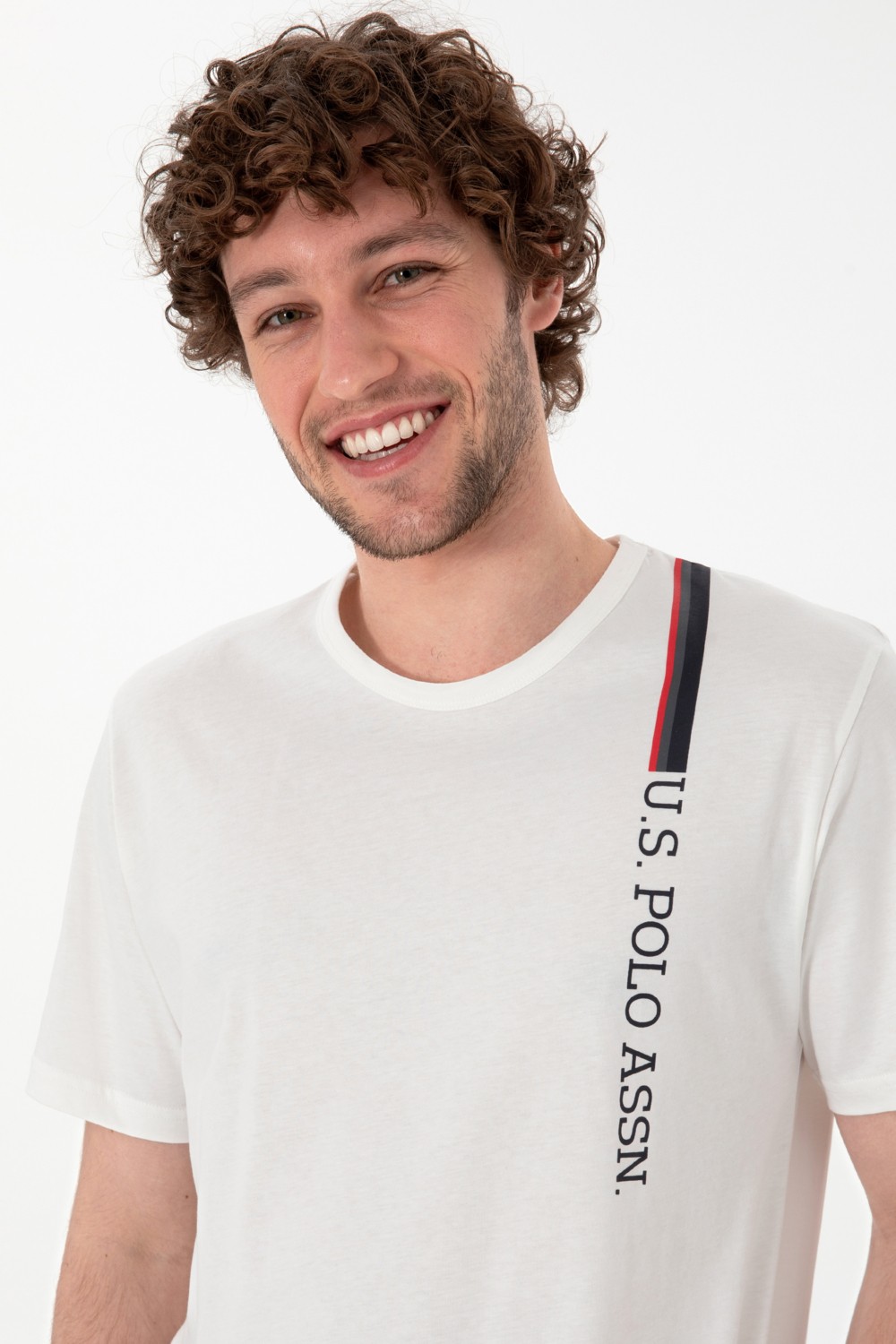 U.S. Polo Assn. Erkek Bisiklet Yaka Beyaz Pijama Takımı 50309355-VR013 görsel 2