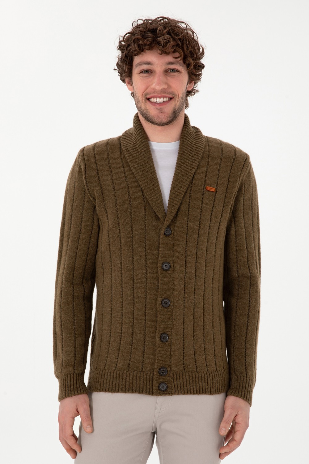 U.S. Polo Assn. Erkek Siyah Triko Hırka 50297061-VR046 görsel 8