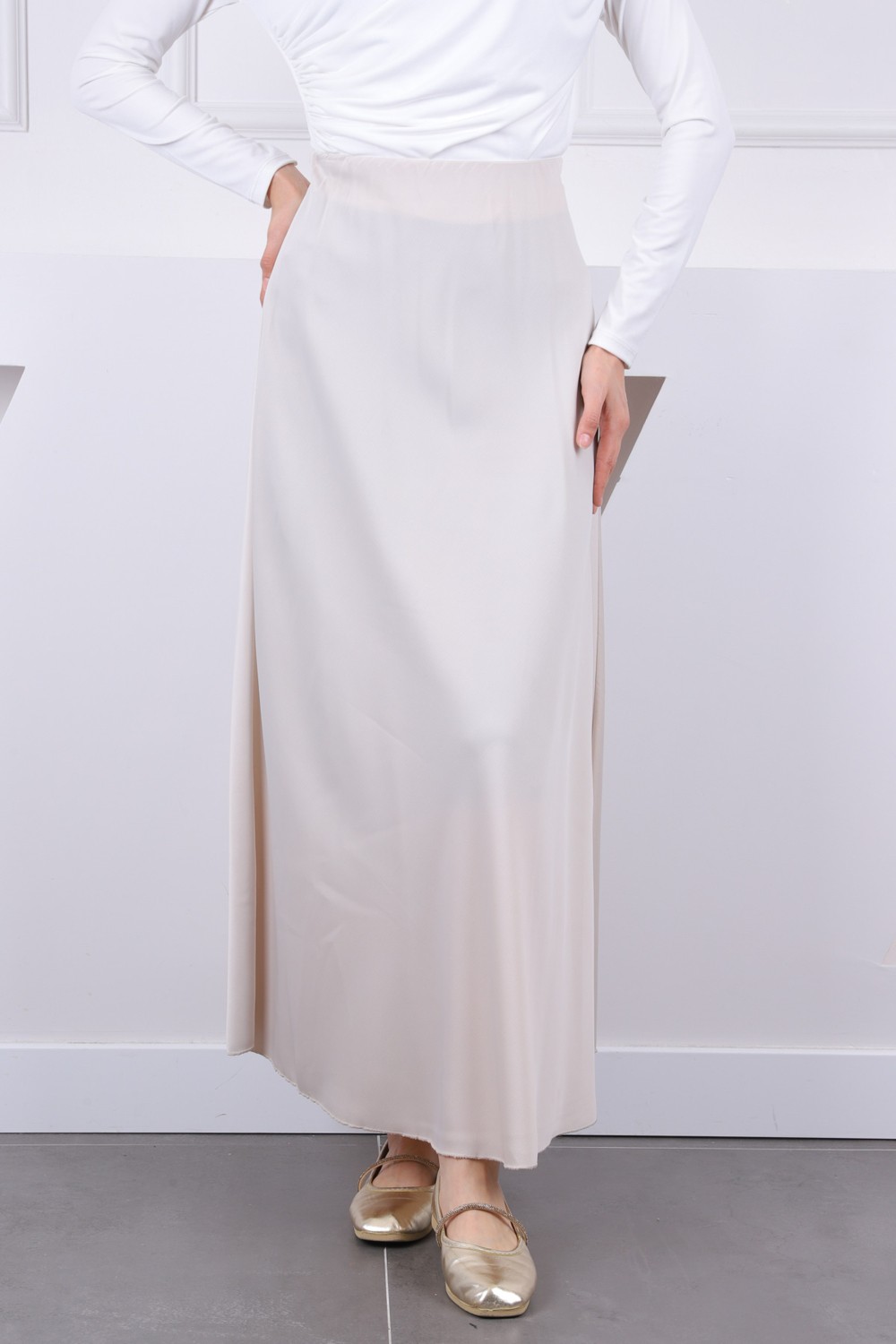 İmaj Butik Taş Saten Etek görsel 3