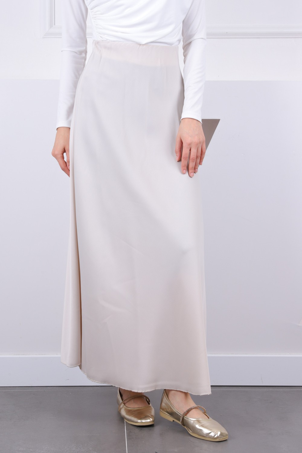 İmaj Butik Taş Saten Etek görsel 4