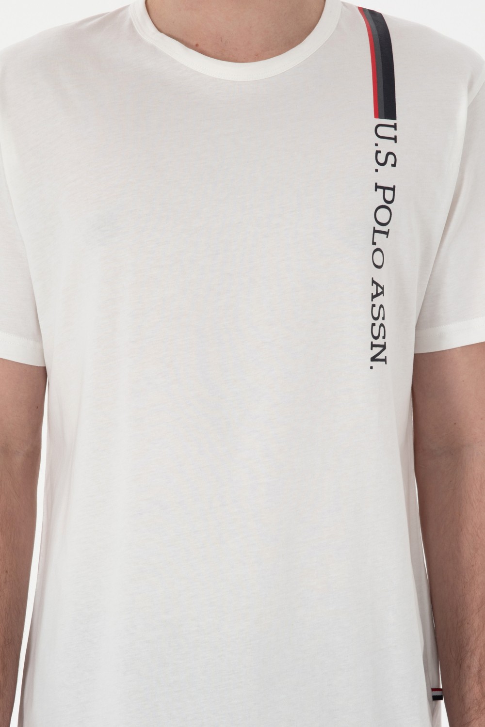 U.S. Polo Assn. Erkek Bisiklet Yaka Beyaz Pijama Takımı 50309355-VR013 görsel 6