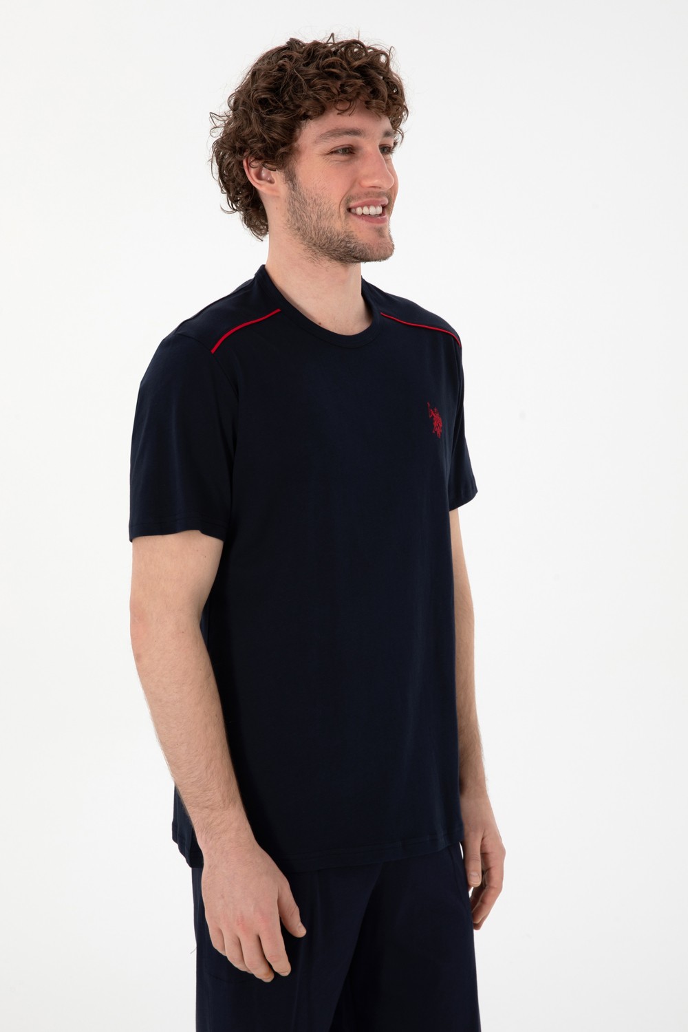 U.S. Polo Assn. Erkek 3'lü Pijama Takımı 50309804-VR033 görsel 3