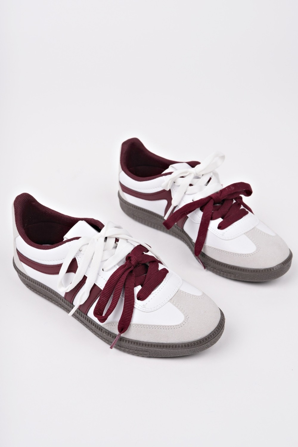 Muggo Retro Çift Bağcıklı Günlük Kadın Sneaker Spor Ayakkabı görsel 2