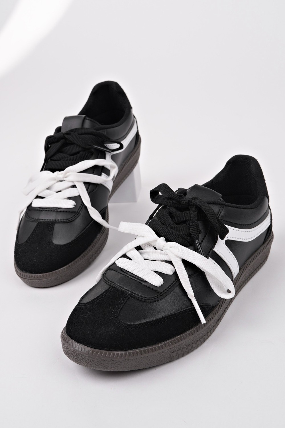 Muggo Retro Çift Bağcıklı Günlük Kadın Sneaker Spor Ayakkabı