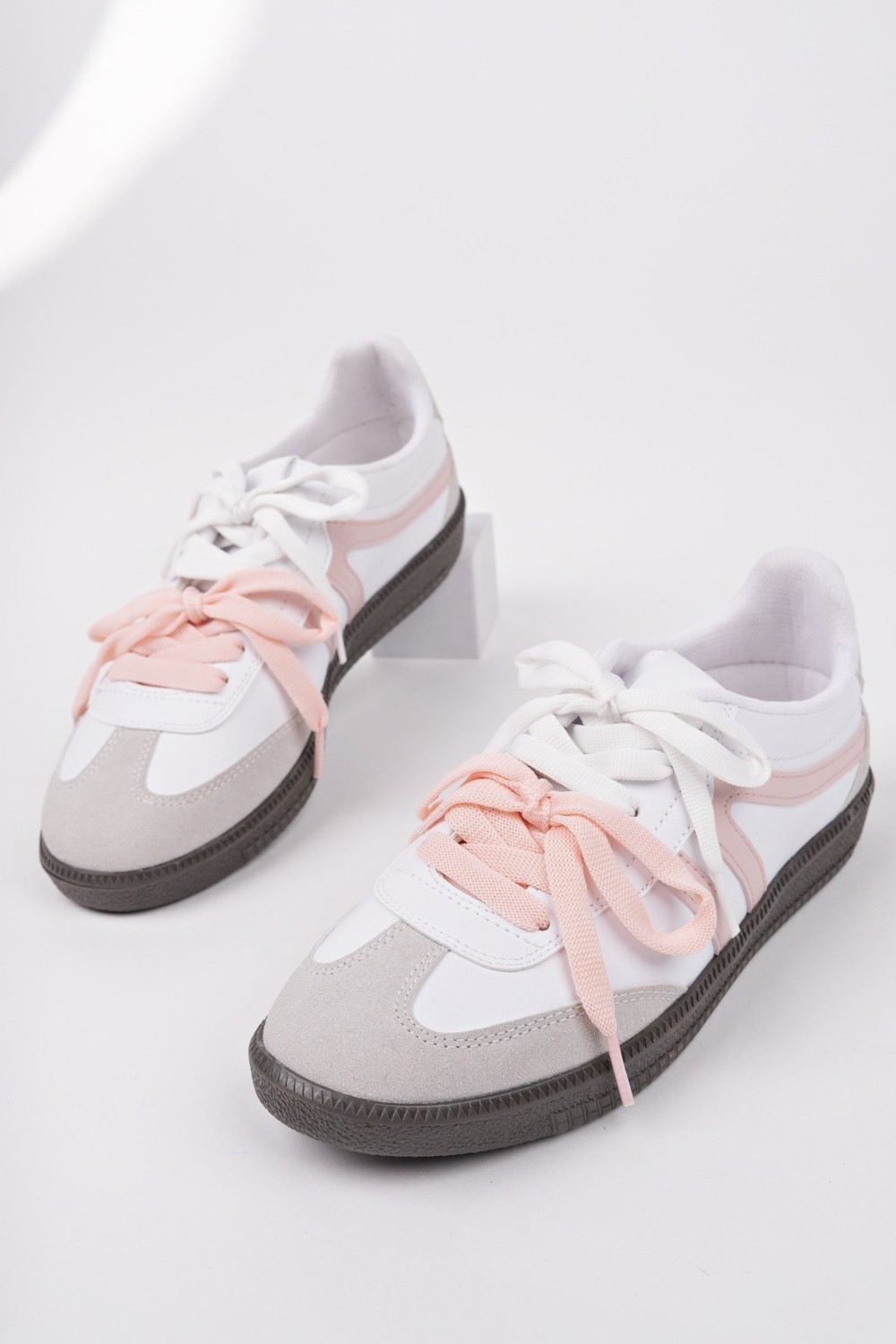 Muggo Retro Çift Bağcıklı Günlük Kadın Sneaker Spor Ayakkabı