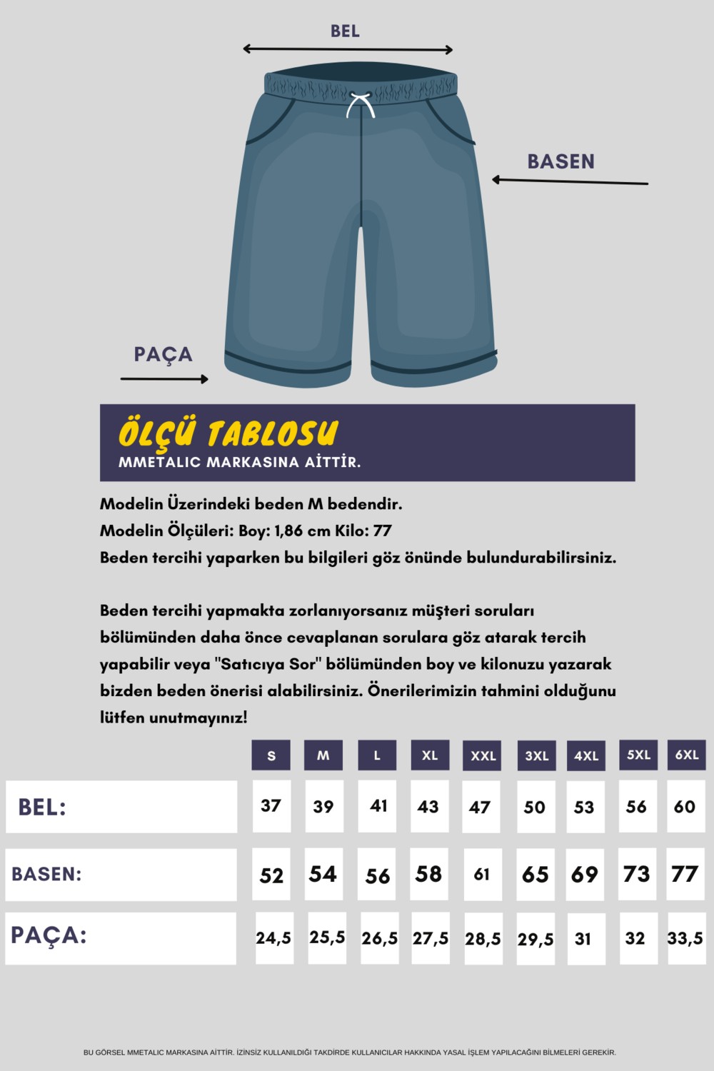 Mmetalic Erkek Siyah Regular Fit Şort & Bermuda görsel 5