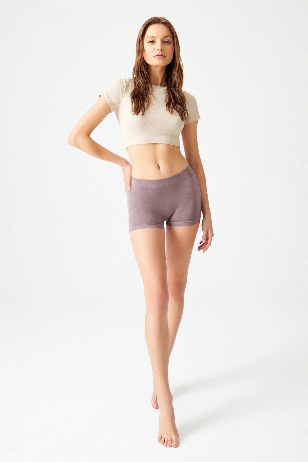 Los Ojos 3 Adet Seamless Boxer Külot 3xboyshort görsel 7