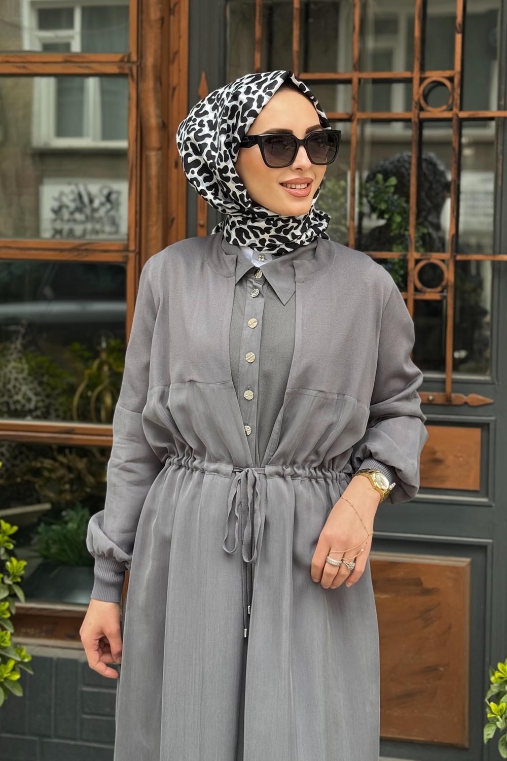 Miss Dalida Ceket T25Y-8002 Gri görsel 3