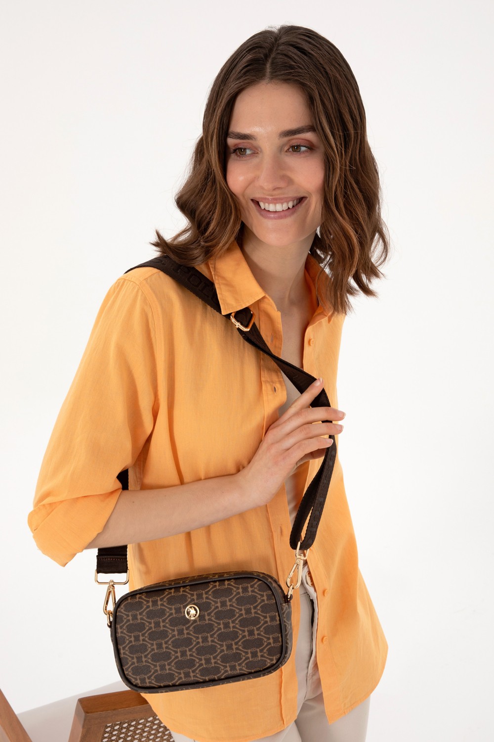 U.S. Polo Assn. Kadın Kahverengi Çapraz Çanta 50311547-VR029