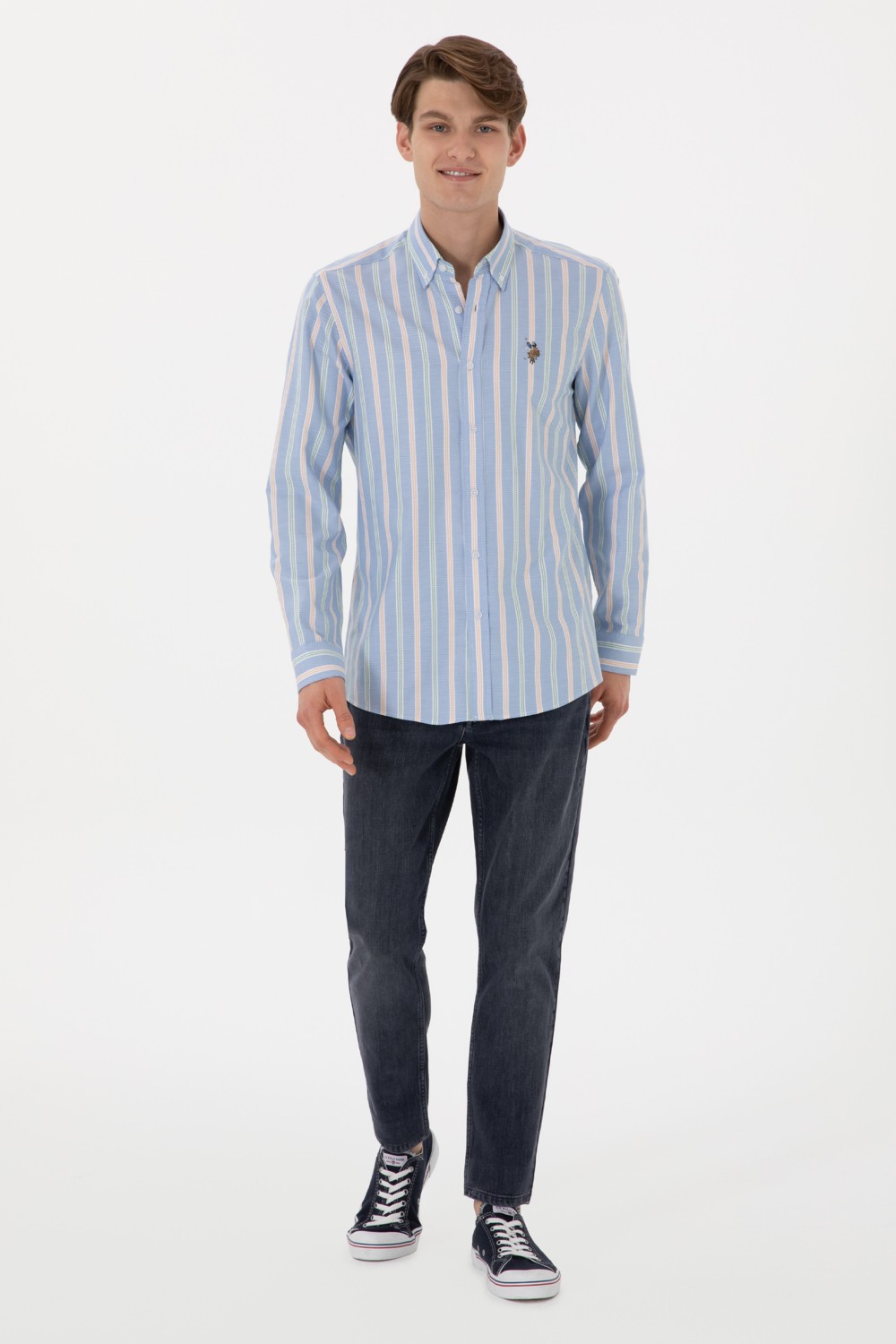 U.S. Polo Assn. Erkek Gri Jean Pantolon 50304422-DN0025