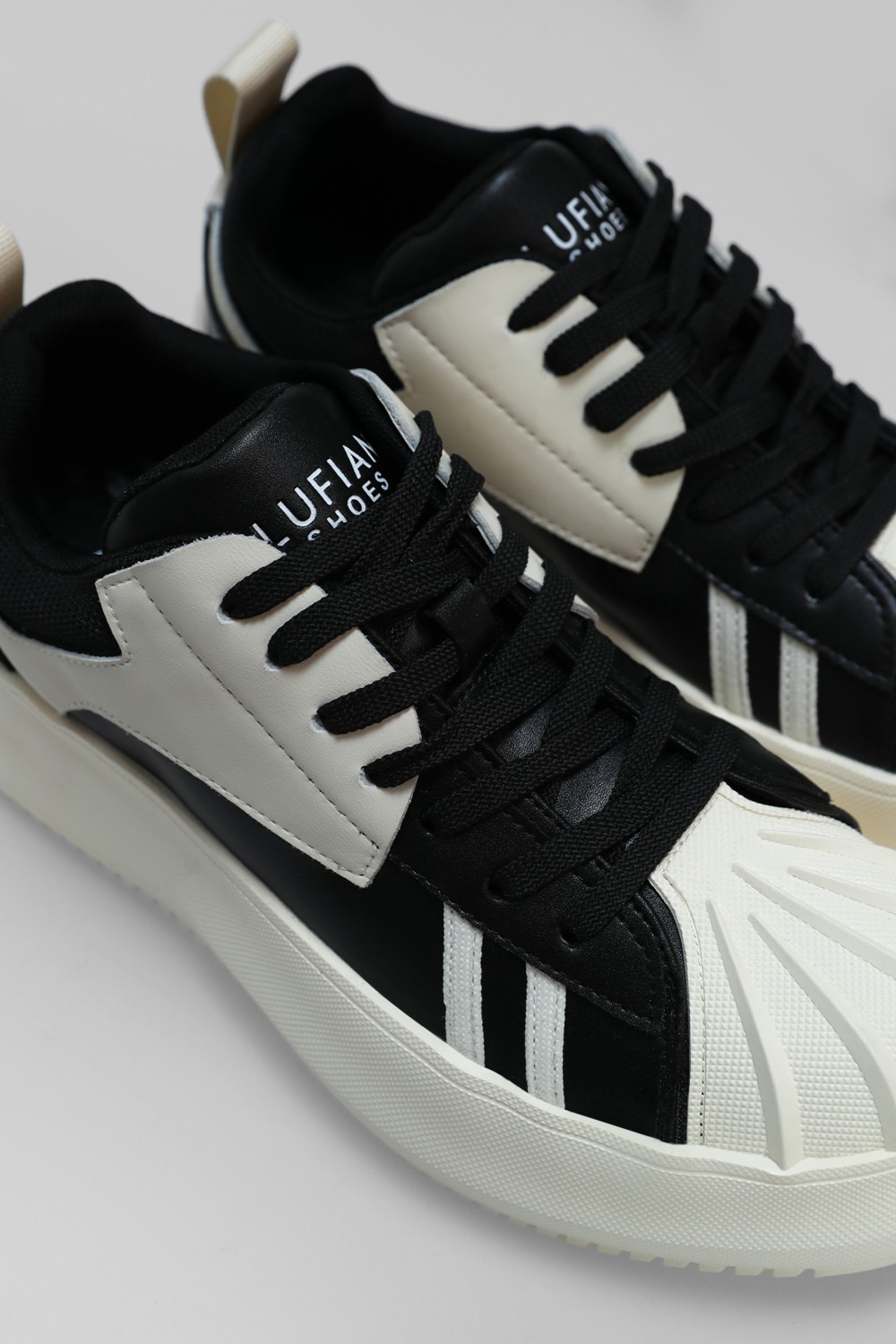 Lufian Pıers Erkek Deri Sneaker Ayakkabı Siyah görsel 4