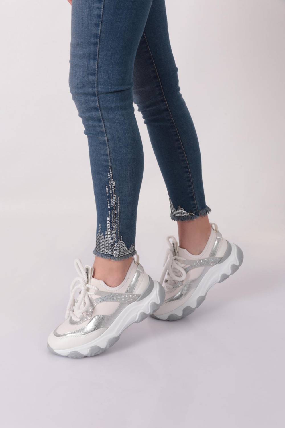 DGN B2011 Kadin Kalin Taban Sneakers görsel 5