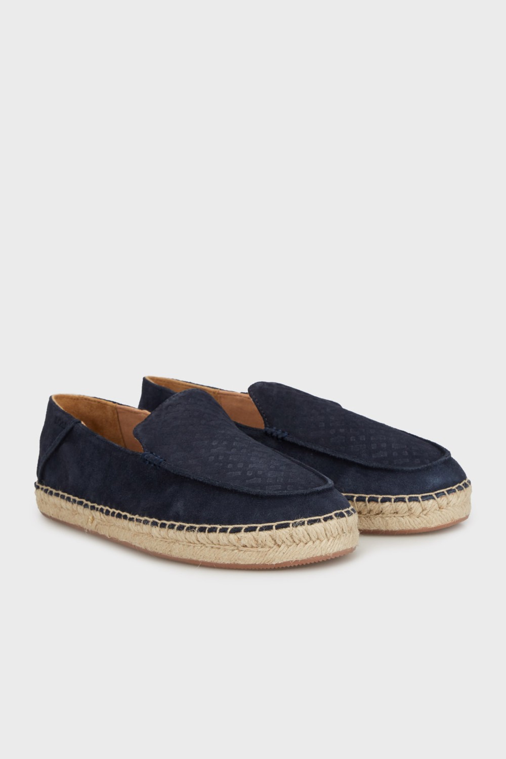 Boss Deri ve Süet Karışımlı Hasır Detaylı Espadril Erkek Espadril 50541781 401 görsel 2
