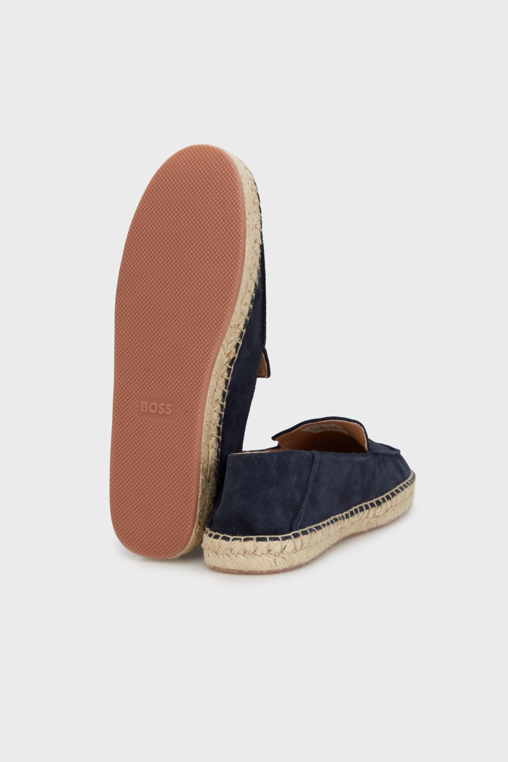 Boss Deri ve Süet Karışımlı Hasır Detaylı Espadril Erkek Espadril 50541781 401 görsel 5