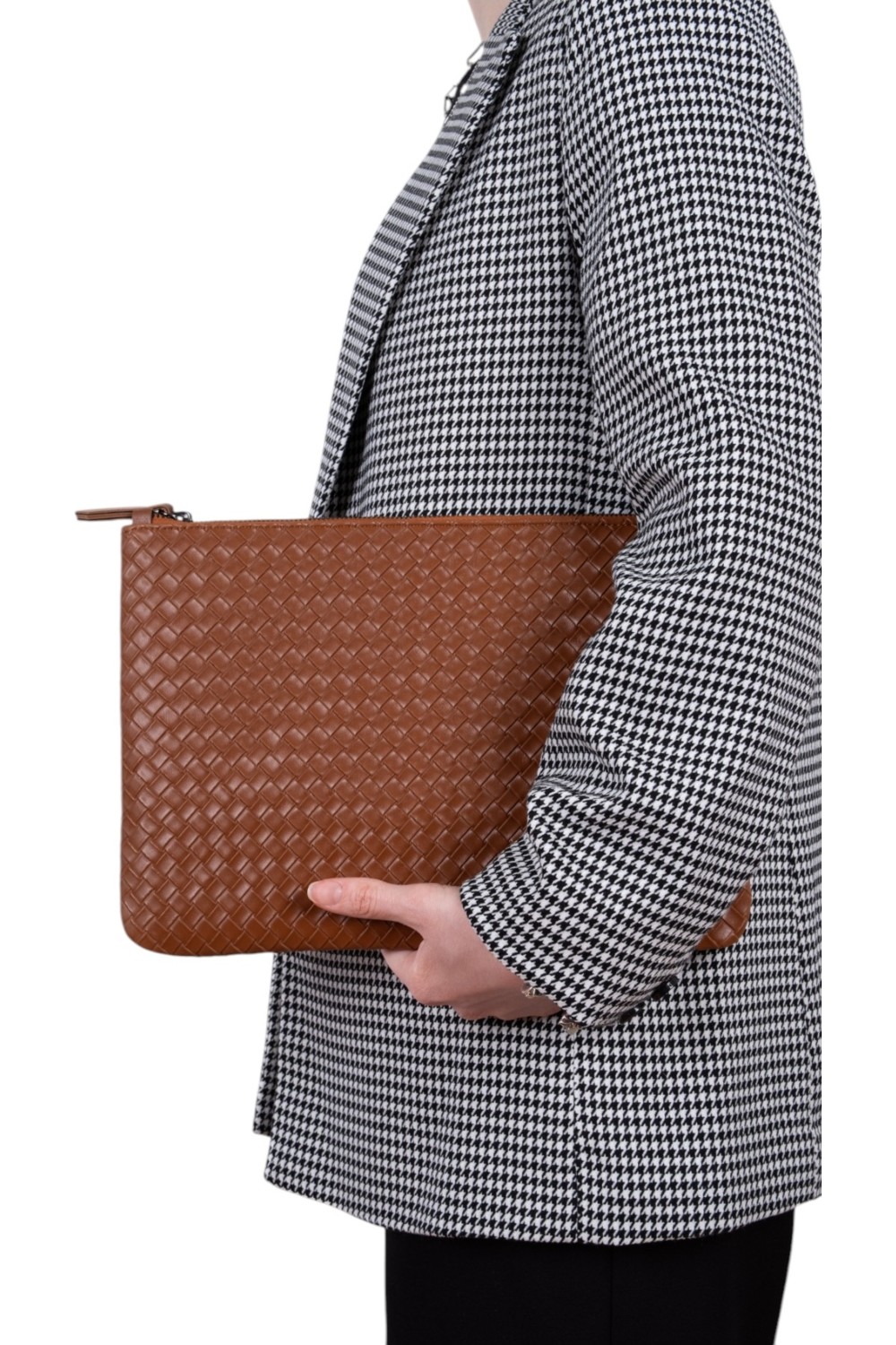 Lizy's Clutch Beyaz Portföy El Makyaj Çantası görsel 5