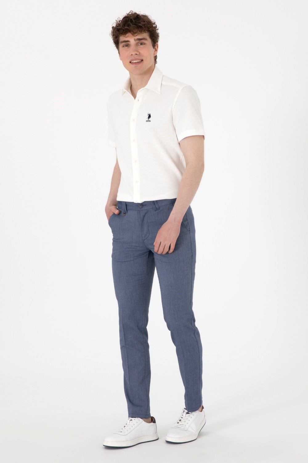 U.S. Polo Assn. Erkek Lacivert Pantolon (Kanvas-Chino) 50299990-VR033 görsel 3