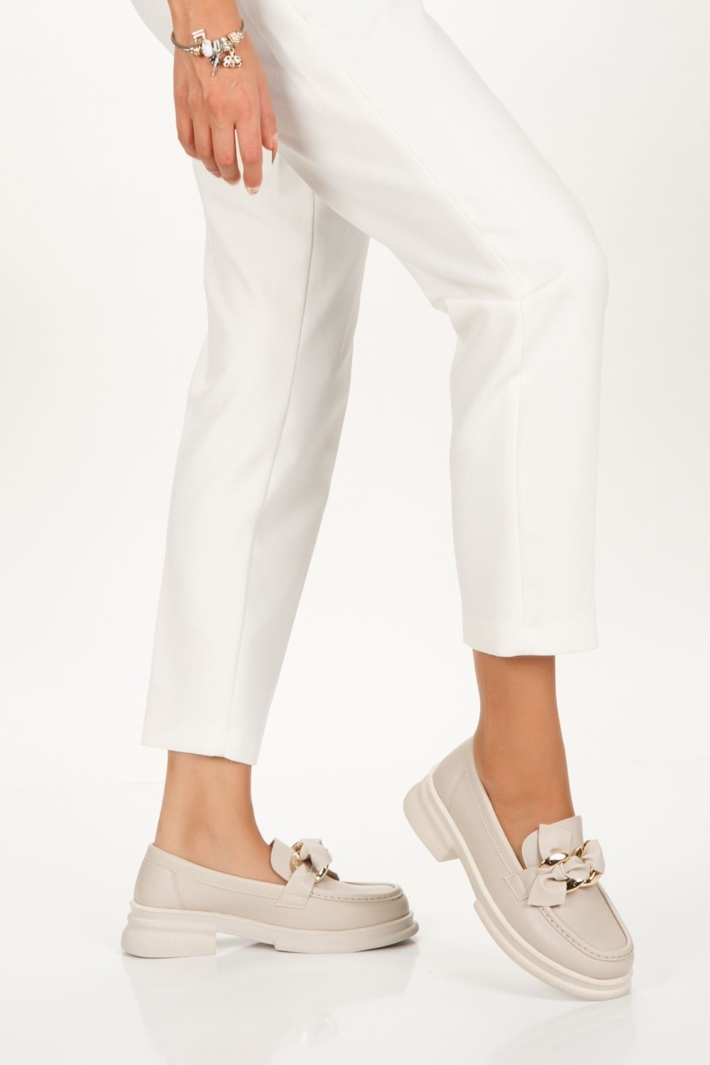 İnyola Shoes Kadın Cilt Toka Detaylı Oxford Ayakkabı 4049 görsel 8