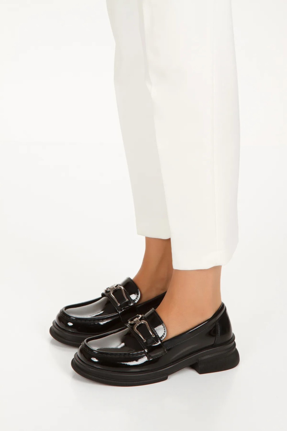 İnyola Shoes Kadın Toka Detaylı Oxford Ayakkabı 4050 görsel 4