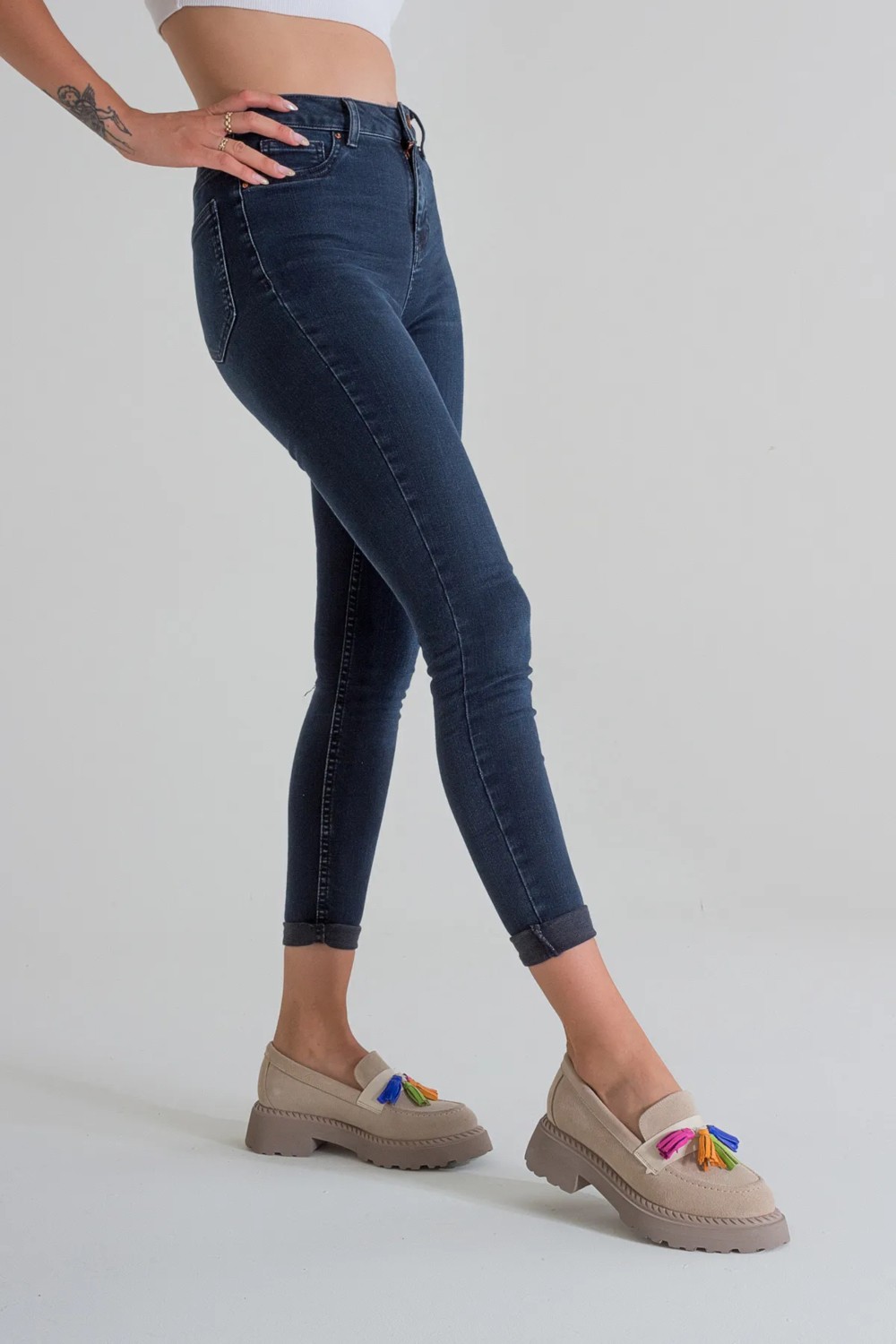 İnyola Shoes Kadın Hakiki Deri Püsküllü Oxford Ayakkabı 4034 görsel 4
