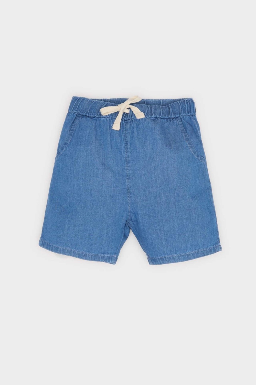 DeFacto Beli Lastikli Jean Şort Erkek Bebek E6837A525SM