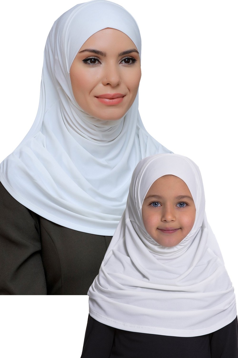 Hürrem Bone Haki Pratik Anne Kız Kombin Tesettür Eşarp Sandy Kendinden Boneli 129078_09 görsel 5