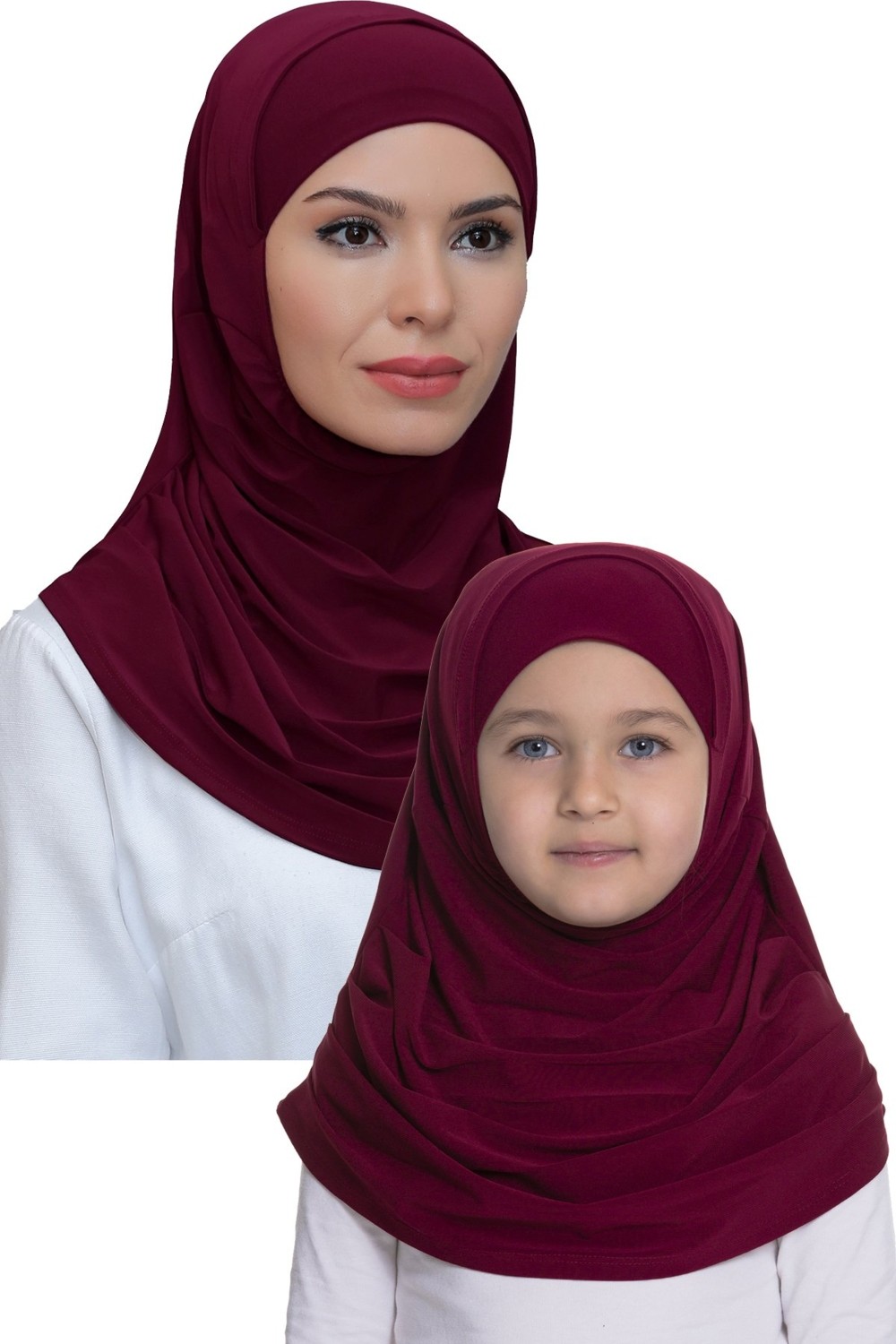 Hürrem Bone Haki Pratik Anne Kız Kombin Tesettür Eşarp Sandy Kendinden Boneli 129078_09 görsel 8