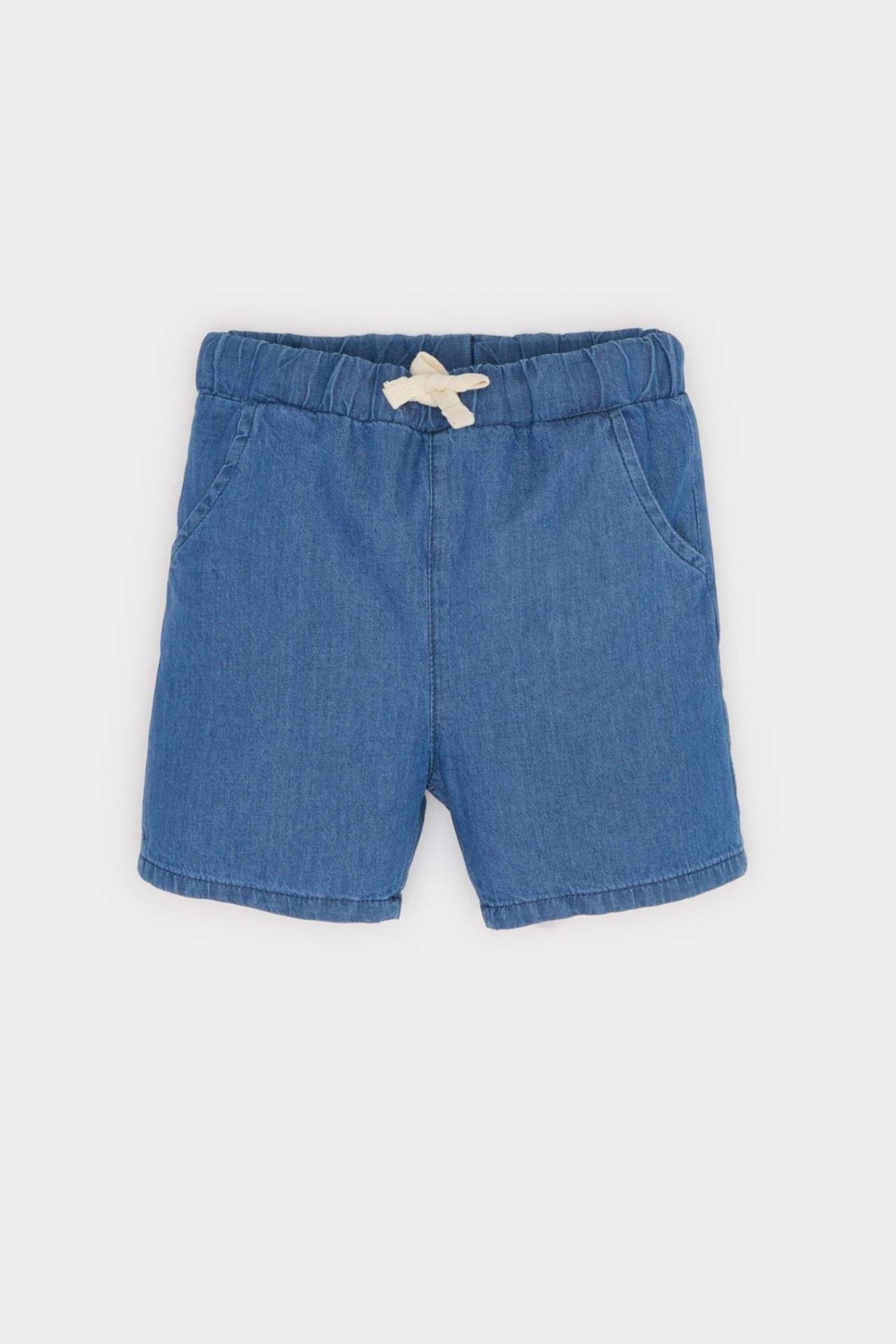 DeFacto Beli Lastikli Jean Şort Erkek Bebek E6837A525SM görsel 5