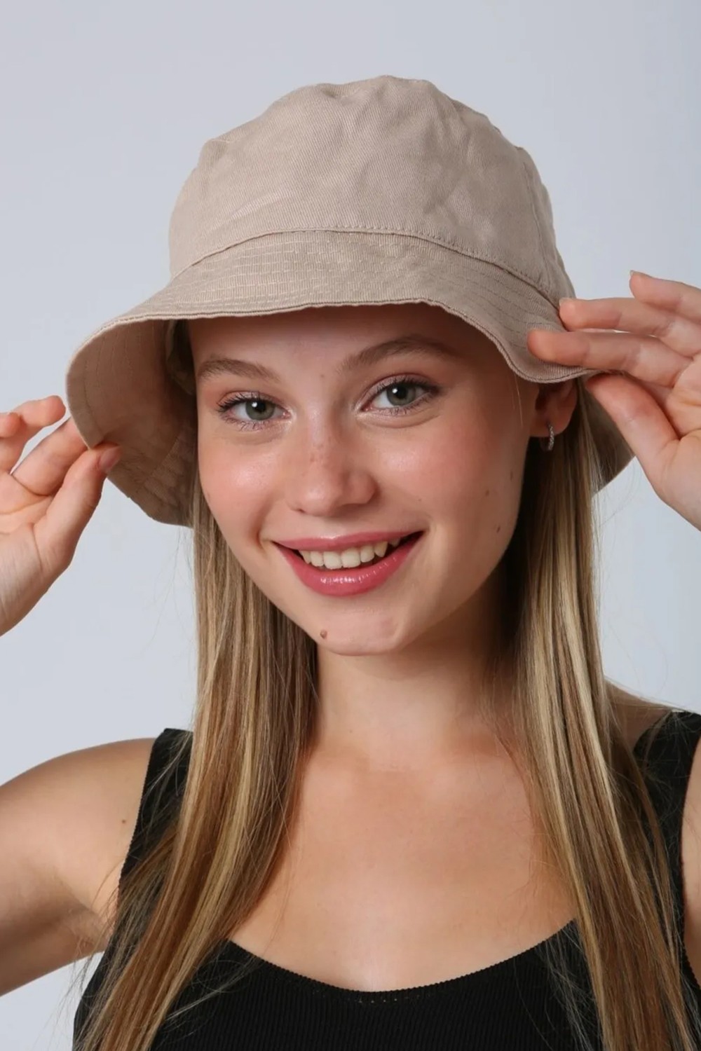 Remsa Mayo Pamuk Bucket Şapka RŞ-110 Bej görsel 5