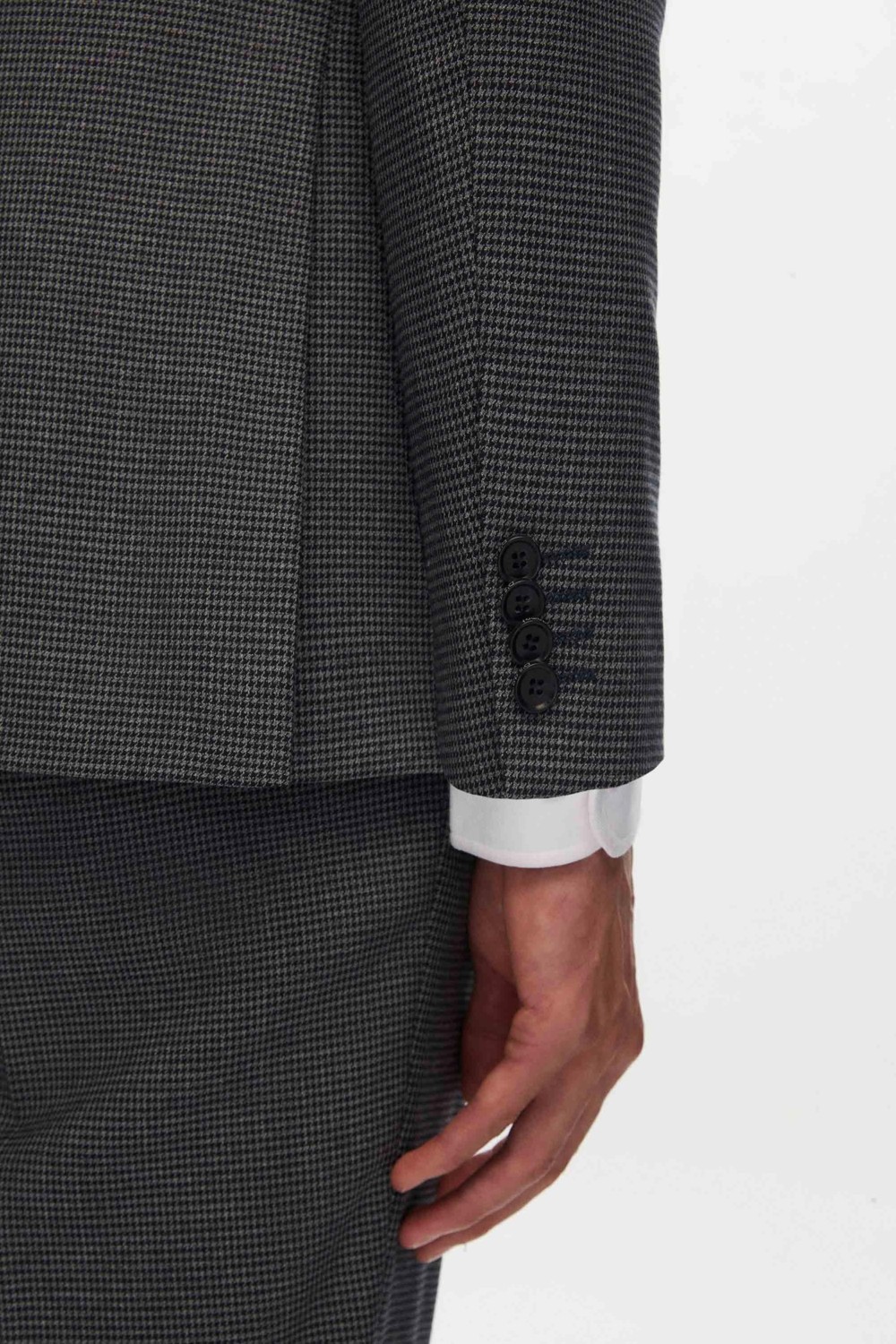 D'S Damat Ds Damat Slim Fit Lacivert Mono Yaka Viskonlu Takim Elbise Kombinli görsel 4