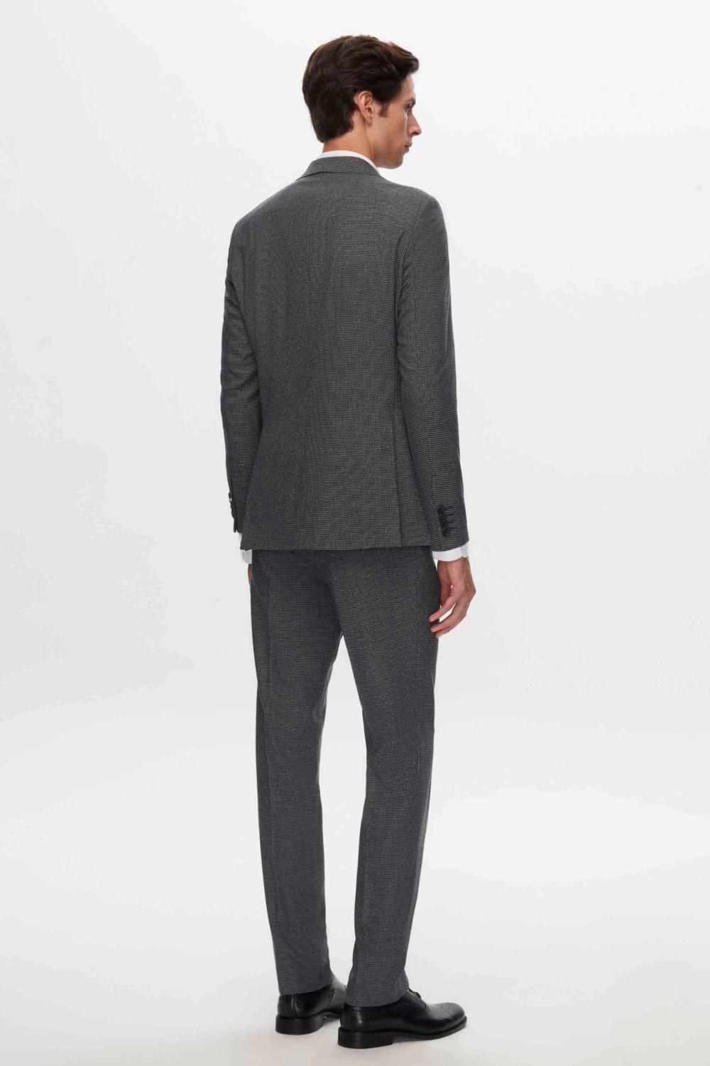 D'S Damat Ds Damat Slim Fit Lacivert Mono Yaka Viskonlu Takim Elbise Kombinli görsel 5