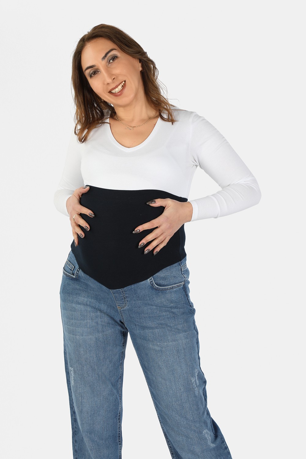 Balins Hamile Kot Pantolon Mavi görsel 2