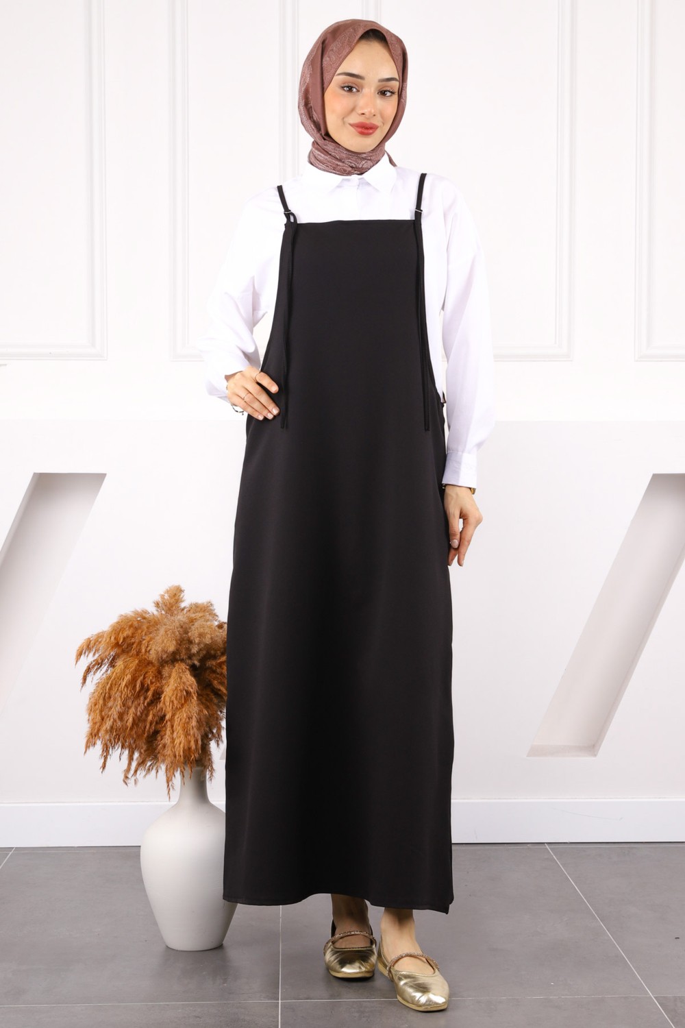 İmaj Butik Mürdüm Ip Askılı Jile görsel 2