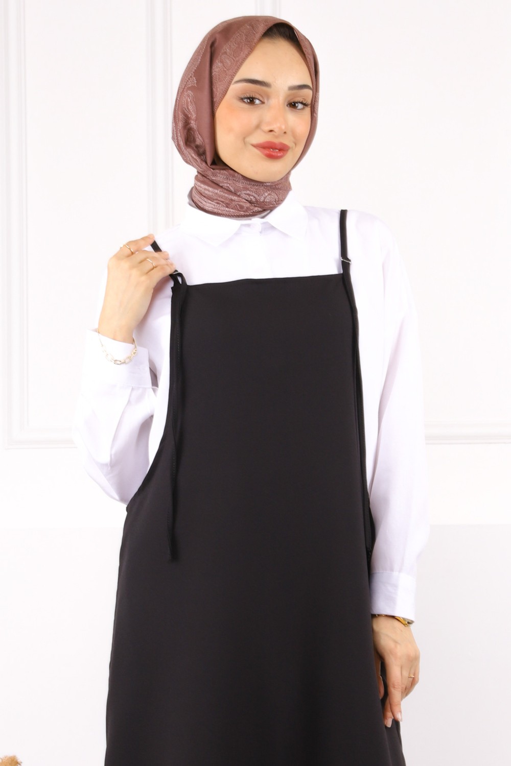 İmaj Butik Mürdüm Ip Askılı Jile görsel 4