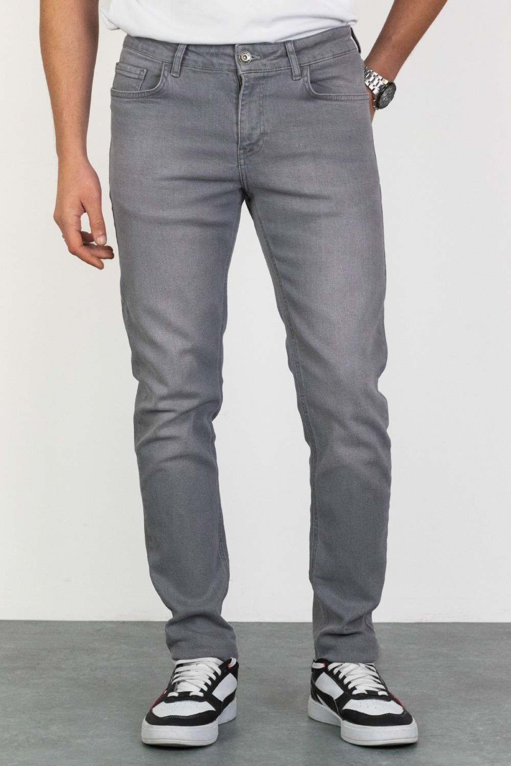 Halat's Erkek Gri Regular Fit Likralı Jean Kot Pantolon HENRY görsel 4
