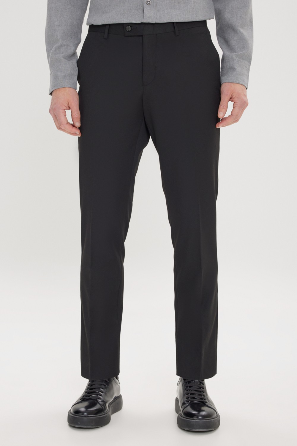 Altınyıldız Classics Erkek Siyah Slim Fit Dar Kesim Esnek Klasik Pantolon görsel 2