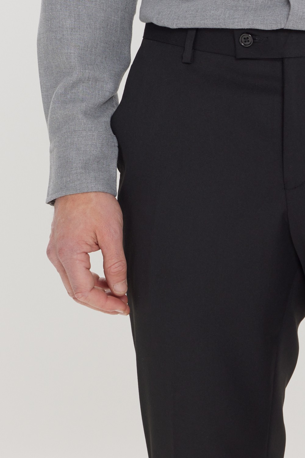 Altınyıldız Classics Erkek Siyah Slim Fit Dar Kesim Esnek Klasik Pantolon görsel 4