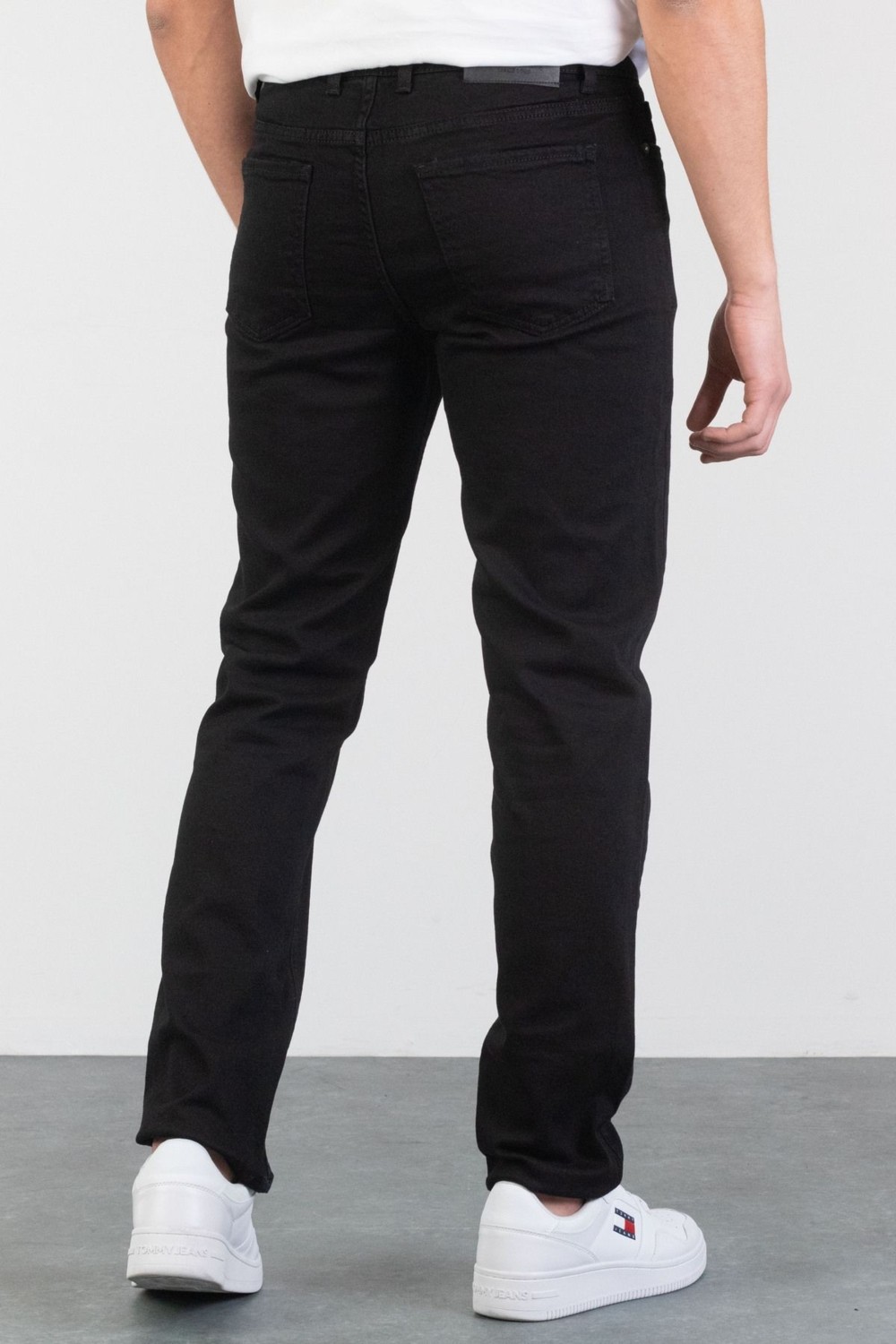 Hlt Jeans Erkek Siyah Regular Boru Paça Esnek Likralı Denim Jeans Kot Pantolon HLTHE001973 - SİYAH görsel 6